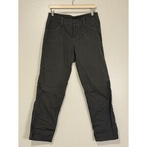 Kuhl Hiking Pants Womens Size 10 Gray Roll Tab Leg Outdoors Streetwear Casual